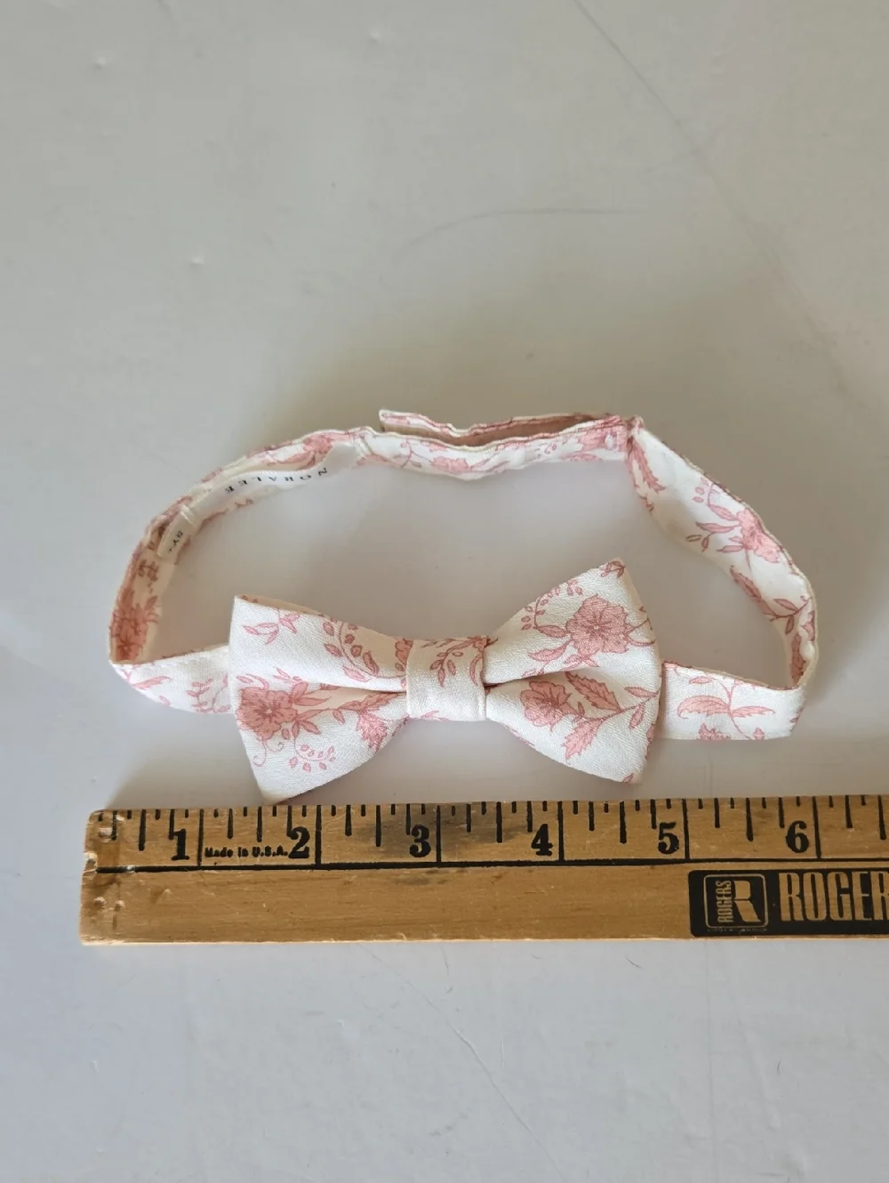 Noralee Pink Toile Bow Tie for Kids